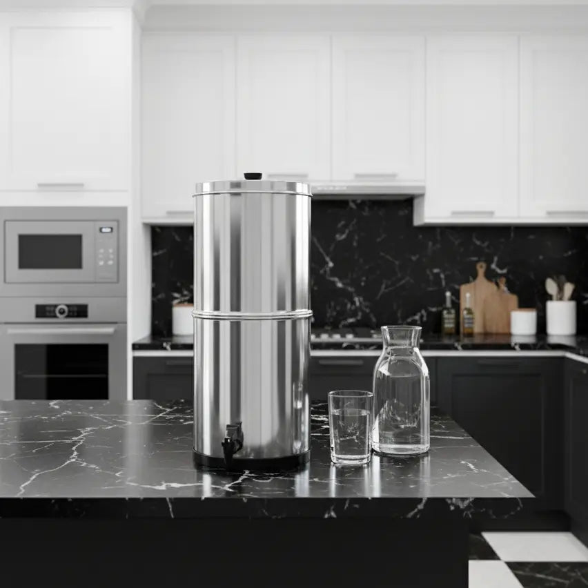 Purificateur d'Eau par Gravité en Acier Inoxydable — 5,5 L